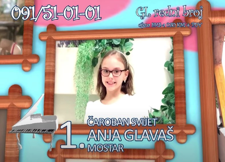 Mostarka Anja Glavaš na festivalu "Mali kompozitor"